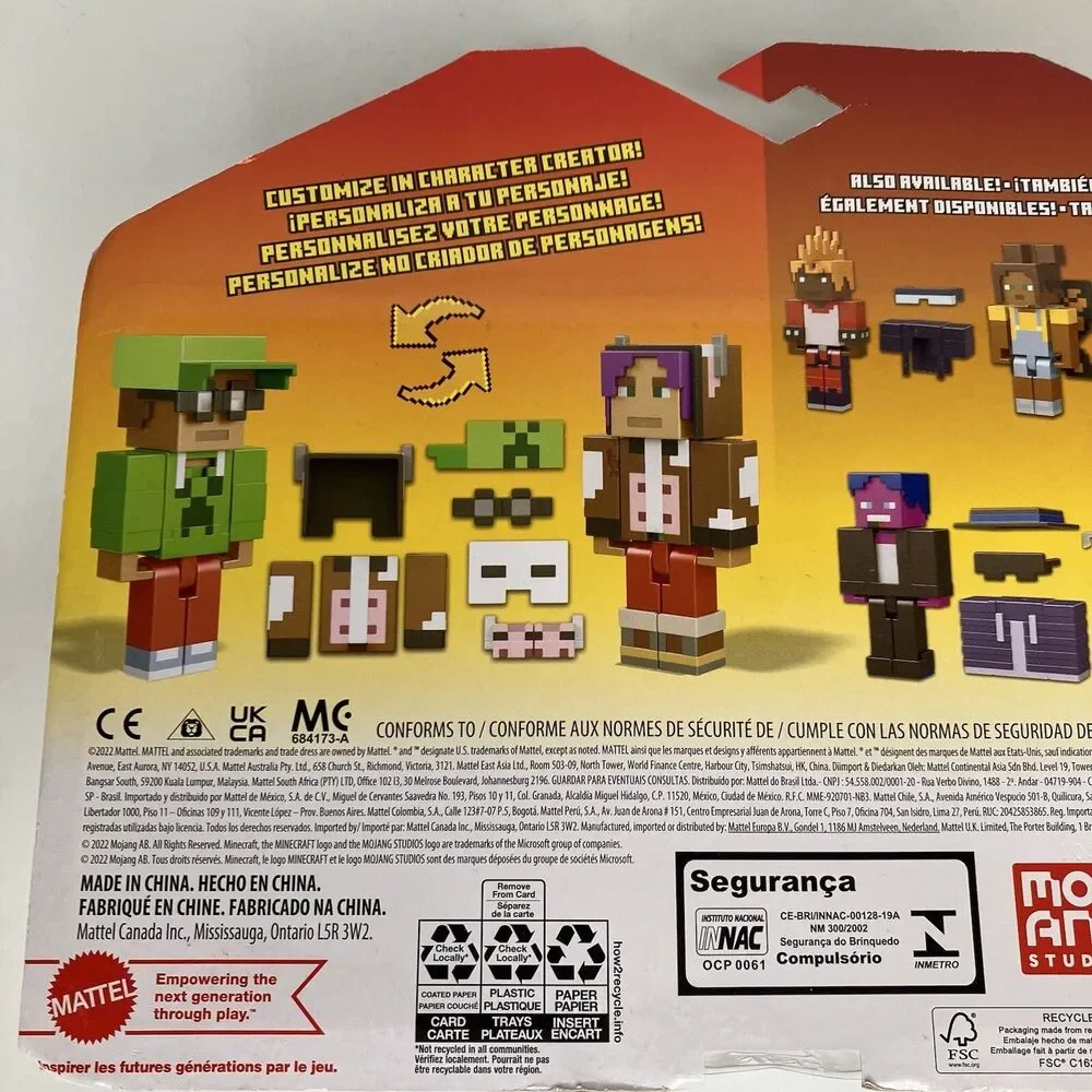 CREATOR SERIES Minecraft HOODIE FIGURE PACK Customizable Character 2022 New
